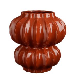 Vase en céramique rouge H35
