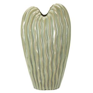 Vase en céramique verte cm 27x14x46,5