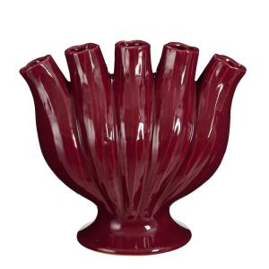 Vase en céramique violette H30