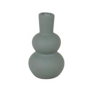 Vase en faïence bleu canard H12