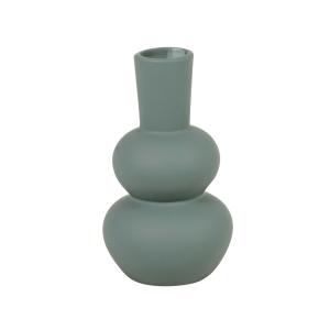 Vase en faïence bleu canard H19