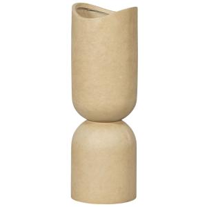 Vase en fibre de verre beige
