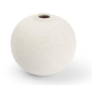 Vase en grès blanc 14,5xH13cm