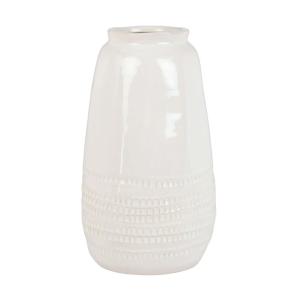 Vase en grès blanc H29