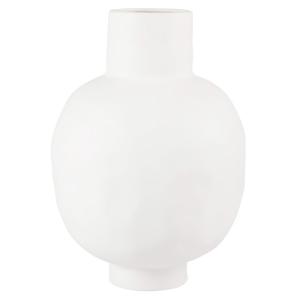 Vase en grès blanc H35