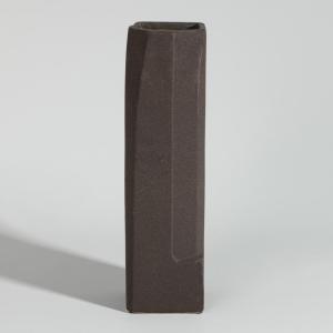 Vase en grès marron H32