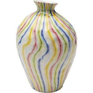 Vase en grès multicolore H32
