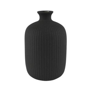 Vase en grès noir, H 25 cm