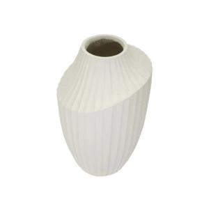 Vase en magnésium couleur crème ø 22,5x38 cm