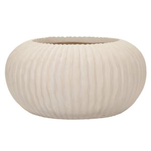 Vase en magnésium couleur crème ø 35x18 cm