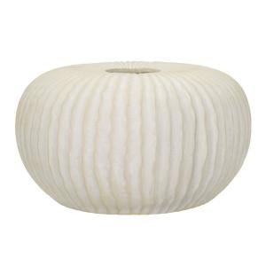 Vase en magnésium couleur crème ø 40x23 cm