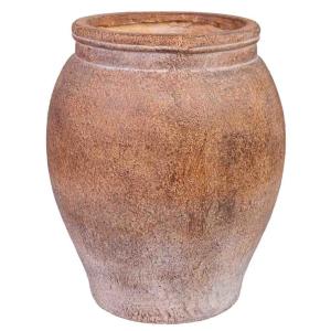 Vase en magnésium marron 30,5x30,5x37h cm