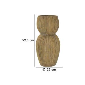 Vase en magnésium vert sale cm ø 25x52,5
