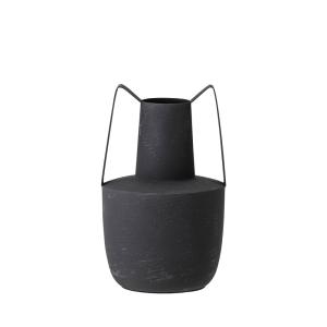 Vase en métal H20,5cm - Noir