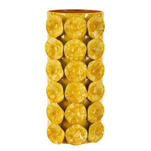 Vase en métal jaune cm 16x15x33