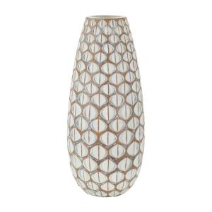Vase en résine blanche ø 20x45,5 cm