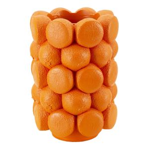 Vase en résine orange composé d’oranges Ø 19x28 cm