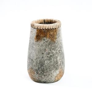 Vase en terre cuite antique gris H22