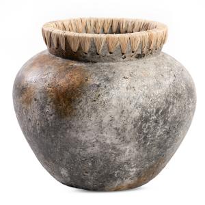 Vase en terre cuite antique gris H23