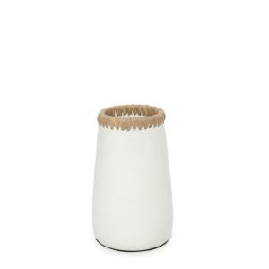 Vase en terre cuite blanc naturel H22