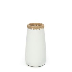 Vase en terre cuite blanc naturel H26