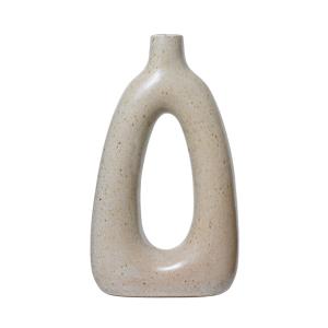 Vase en terre cuite blanche, H 32 cm