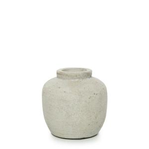Vase en terre cuite gris H14