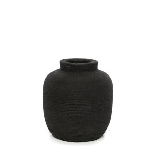 Vase en terre cuite noire H14