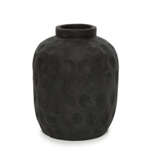 Vase en terre cuite noire H22