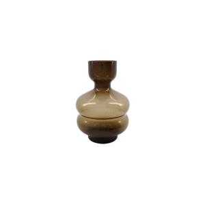 Vase en verre ambre H35