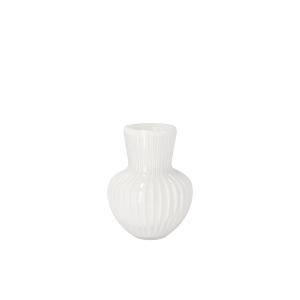 Vase en verre blanc