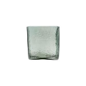 Vase en verre bleu clair H18