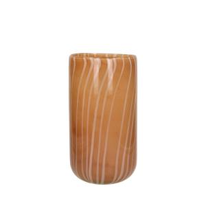 Vase en verre D16cm ambre