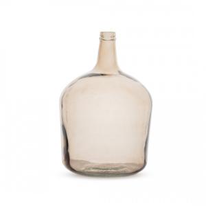 Vase en verre dame jeanne 12 litres taupe