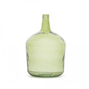 Vase en verre dame jeanne 12 litres vert