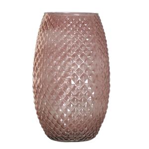 Vase en Verre Marron 18x18x30 cm