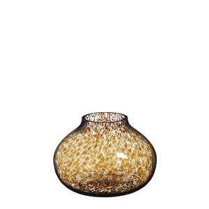 Vase en verre marron D23