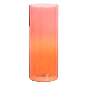 Vase en verre orange dégradé H20