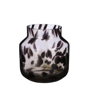 Vase en verre recyclé marron H22,5
