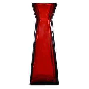 Vase en verre recyclé  rubis 30 cm