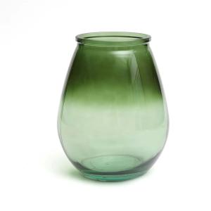 Vase en verre recyclé vert H23