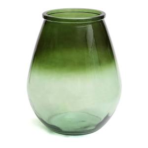 Vase en verre recyclé vert H35