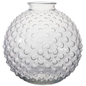 Vase en verre rond boule design 26x26x27cm