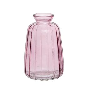 Vase en verre rose H11