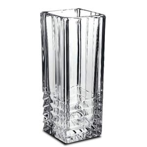 Vase en verre transparent 9x9x23cm