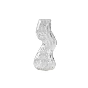 Vase en verre transparent H15xD7cm