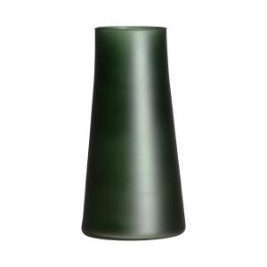 Vase en Verre Vert 15x15x35 cm