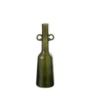 Vase en verre vert 9.2*8.5*29.2 cm