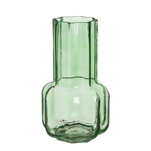 Vase en verre vert H25