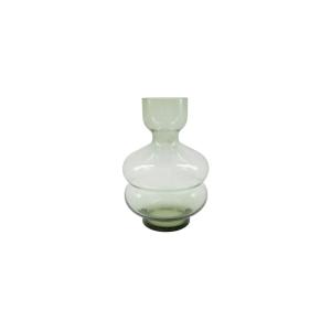Vase en verre vert H35